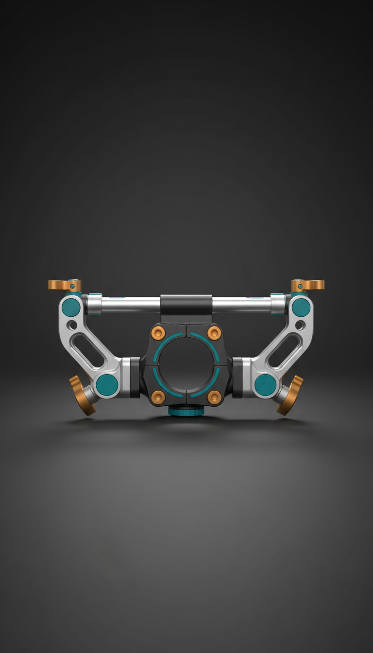 Handlebar Multi-Mount Clamp With Modular Slots